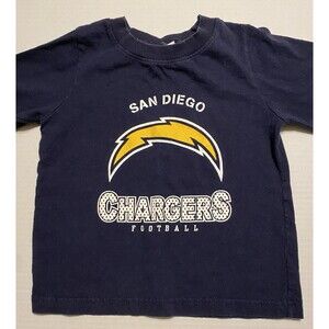 San Diego Chargers Kids 4T Toddler Blue LS T-Shirt Top Rare